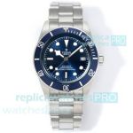 Swiss 2824 Clone Tudor New Black Bay 41mm Blue Dial Stainless Steel Watch 
